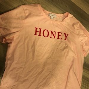 “Honey” pink forever21 tee